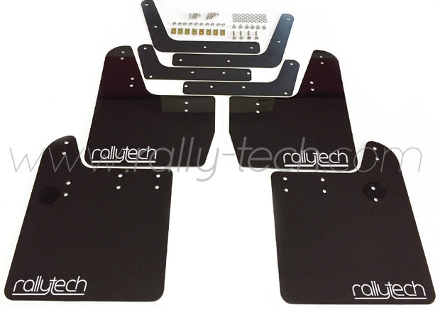 4MM POLYURETHANE MUDFLAP KIT - IMPREZA GD/GG (02-07) - BLACK - RALLYTECH