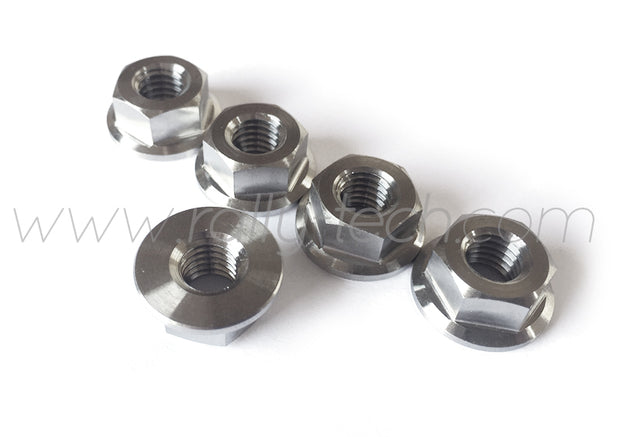 M8 NUTS - TITANIUM Ti Gr5 - 5 PACK