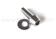 M8x25mm BOLTS & WASHERS - TITANIUM Ti Gr5 - 5 PACK