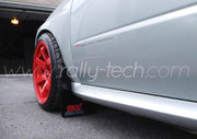 4MM POLYURETHANE MUDFLAP KIT - IMPREZA GD/GG (02-07) - BLACK - RALLYTECH