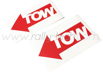 SAFETY DECAL - TOW DECAL STICKER SET - UNIVERSAL