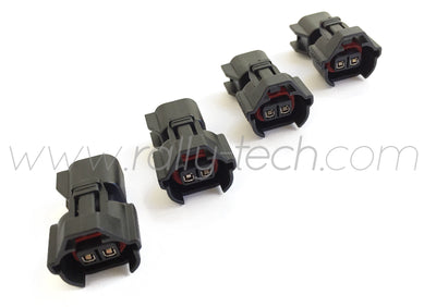 DENSO TO EV6 FUEL INJECTOR ADAPTER CONNECTOR PLUGS - UNIVERSAL