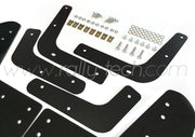 4MM POLYURETHANE MUDFLAP KIT - LANCER EVO 5 & 6 - BLACK - RALLYTECH