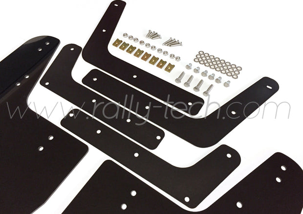 4MM POLYURETHANE MUDFLAP KIT - IMPREZA GD/GG (02-07) - BLACK - RALLYTECH