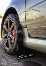 4MM POLYURETHANE MUDFLAP KIT - IMPREZA GD/GG (02-07) - BLACK - RALLYTECH