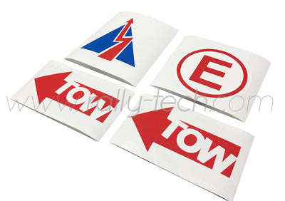 3M SAFETY DECAL KIT - FIRE EXTINGUISHER, BATTERY KILL & TOW DECALS - UNIVERSAL